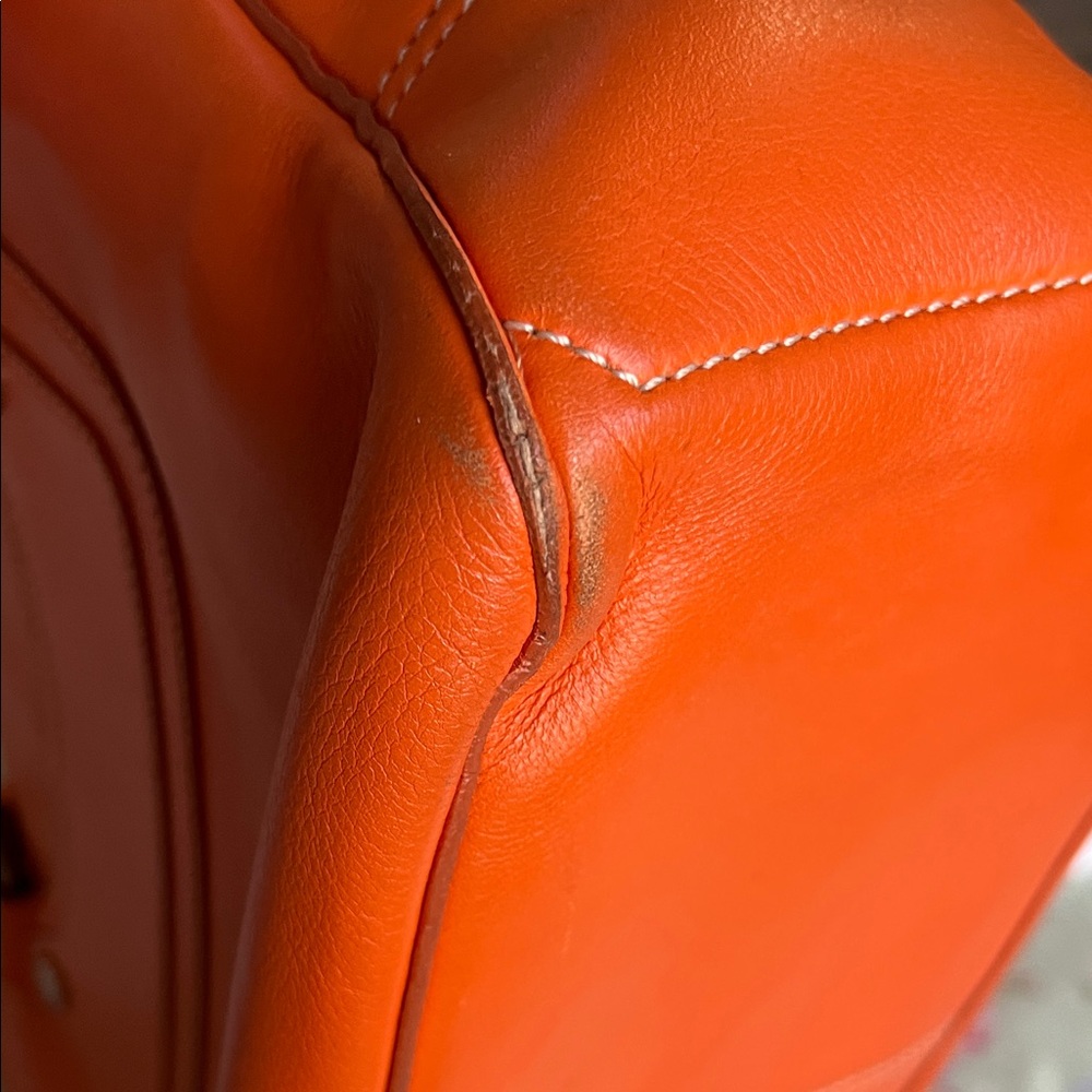 Celine Bougie Bright Orange Satchel Bag - Picture 4 of 13